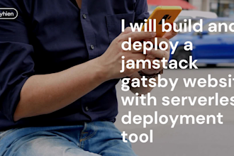build and deploy a jamstack gatsby website