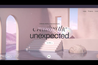 do stunning interactive 3d website and landing page for your business