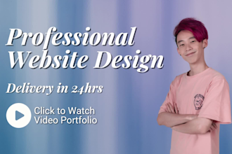 design stunning website or landing page