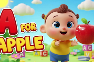 create engaging kids learning videos with fun animation and educational content
