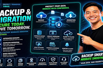 backup and migrate wordpress, wix, webflow or any website