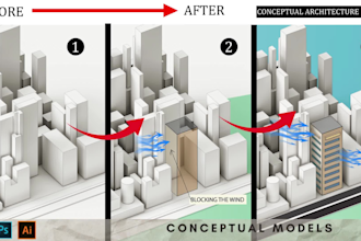do conceptual model development for architecture project