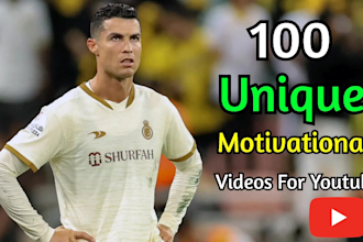 create 100 motivational videos for youtube,motivational videos