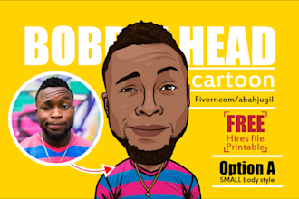Hot Review!  draw bobbleheads cute cartoon caricature