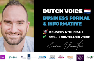 be your dutch male voiceover and spokesperson