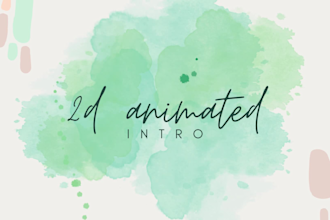 create best 2d animated intro or outro