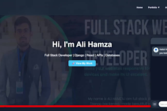 do custom website development as full stack developer