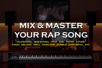 mix and master vocals for your rap or hip hop song