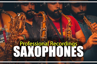 record a professional saxophone solo for your song or project