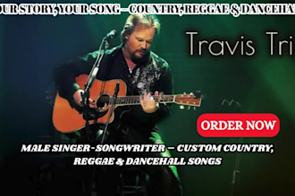 be your male singer songwriter for custom country reggae and dancehall song