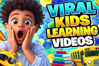 create kids learning videos, animation for kids, kids videos