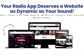 customize a pro radio website for your stream station