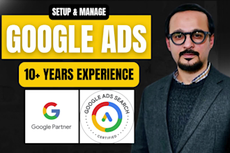 setup, optimize and manage your google ads PPC campaigns