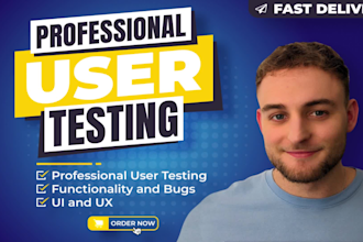 provide quality user testing and review your website