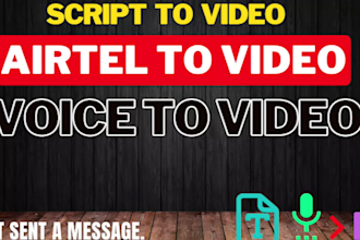 convert article, blog post or voice script to video