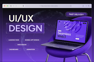design figma UI UX for websites, saas and landing pages