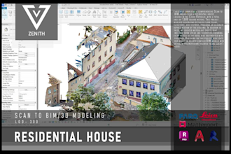 do scan to revit bim and point cloud to 3d model