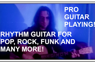 be your guitarist and play acoustic guitar and electric guitar