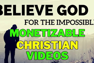 create christian monetizable motivational prayer videos, youtube shorts