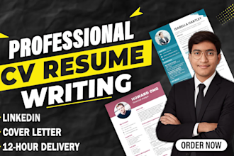 be your professional resume writer and CV maker for UK, USA, and europe jobs