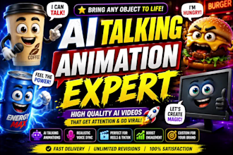 create viral ai talking object videos for reels, shorts  tiktok, ai animation