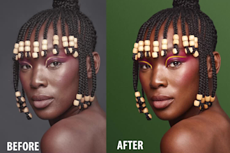 do high end retouch, photo edit for your portrait