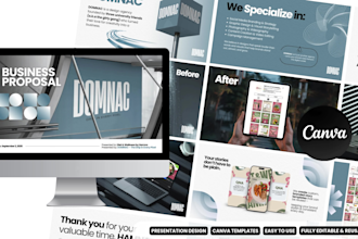 design professional presentations and business proposals