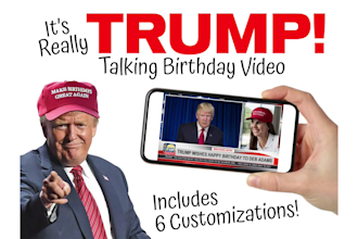 make donald trump birthday video featuring real trump voice