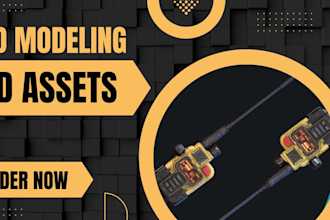 create high quality 3d game assets and props for games