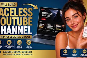 create youtube faceless content for you automation channel