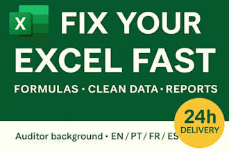 create clean excel spreadsheets with formulas and reports