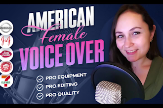 record a female voice over for your training course