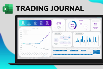 provide a stock and options trading journal in excel