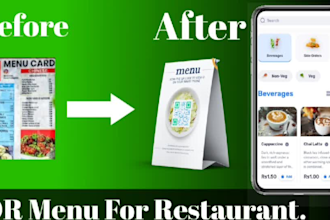 create a digital qr code menu for your restaurant