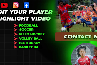 do foodball highlight video for recruitment of soccer player