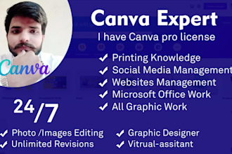 be your canva expert designer