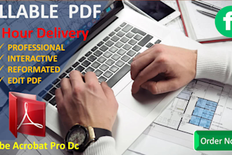 create an urgent fillable pdf form