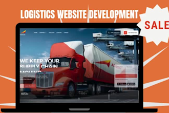 develop a custom logistics website with premium theme design