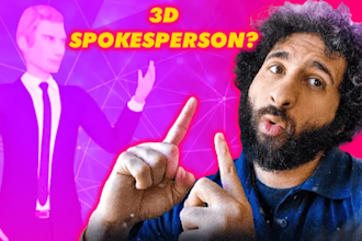 create a virtual 3d spokesperson video
