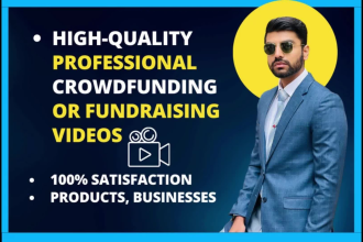 create a high quality professional crowdfunding and fundraising video with vo