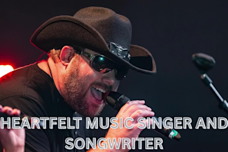 write sing and produce professional country dancehall pop, indie, reggae music