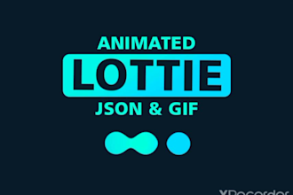 custom lottie animations with json files for your website or app