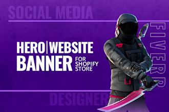 design impactful hero image and shopify web banner ads