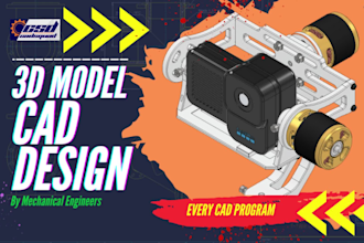 do custom cad design, 3d cad modeling, and mechanical design