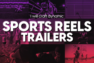 do hype sports, promo, sizzle, highlight reel video editing