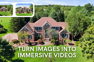 create cinematic ai photo to video real estate tours