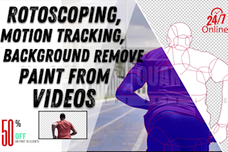 rotoscoping, motion tracking, background remove, screen replacement from videos