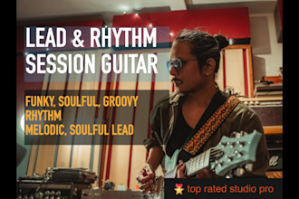 be your pro rhythm session guitarist, funky and soulful