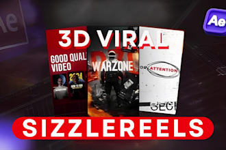 do professional sizzle reel video editing, demo reel, and promo video
