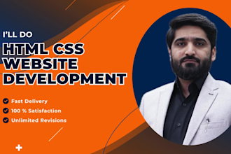do web app development using HTML CSS, javascript as a front end web developer